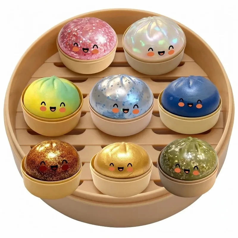 Glitter Squishy Dumpling Toy