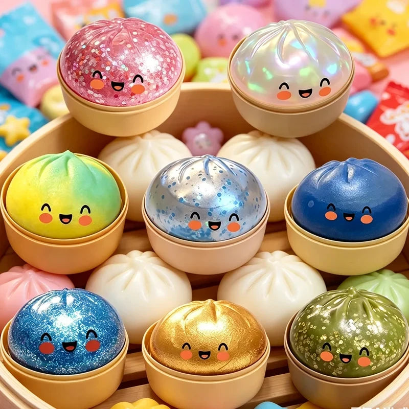 Glitter Squishy Dumpling Toy