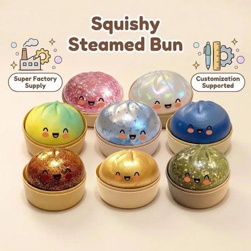 Glitter Squishy Dumpling Toy